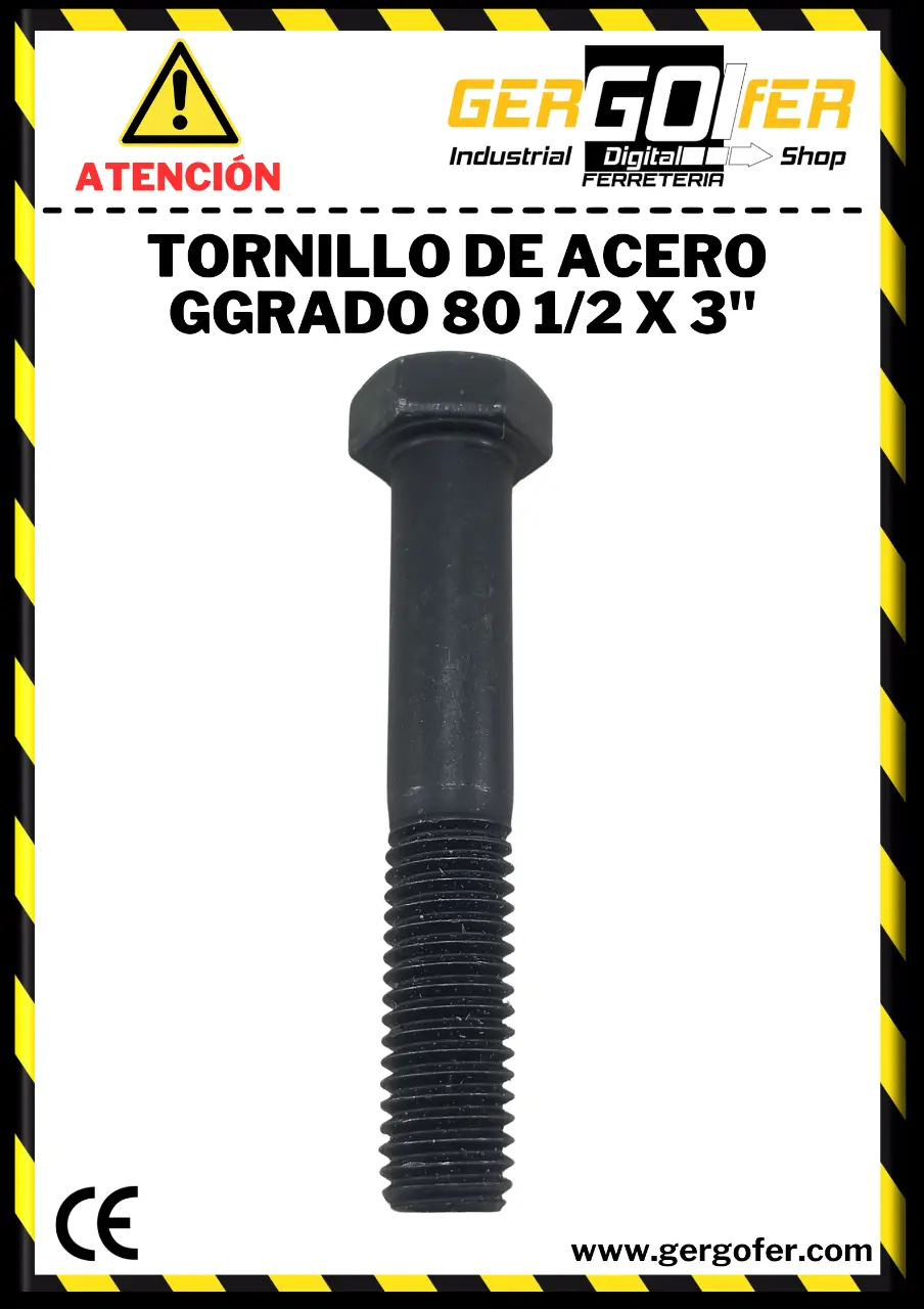 Bessey GZ16K - Tornillo de apriete todo acero con pasador metálico en
